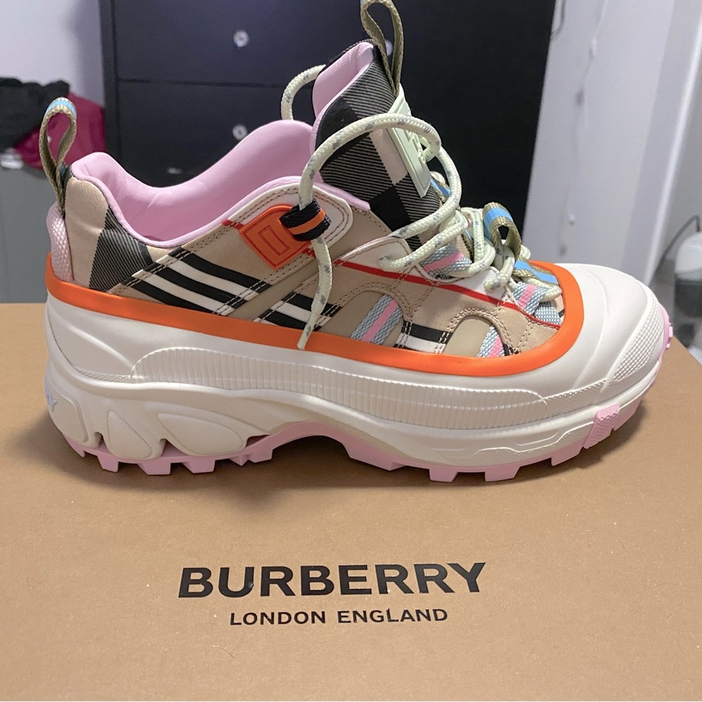 Burberry Arthur Vintage Check Sneakers (Rare Find)